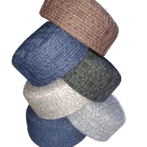 🧢Embroidered Islamic Prayer Caps – Assorted Colors