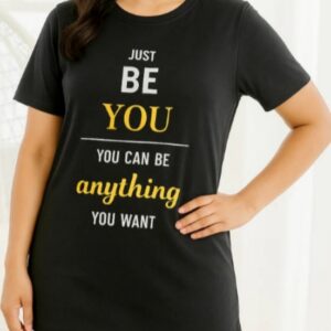Just Be You Motivational Graphic T-Shirt